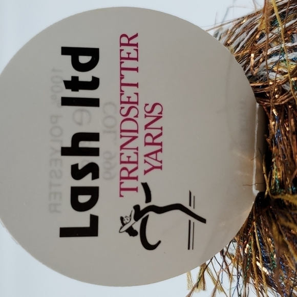 Trendsetter Lash Ltd Eyelash Metal Yarn | White Gold Sapphire Emerald - Picture 5 of 6